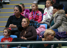 Bədii gimnastika üzrə 22-ci Azərbaycan Birinciliyi və Bölgələrarası Kubok yarışları davam edir. Bakı, Azərbaycan, 18 dekabr 2015